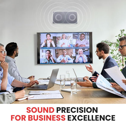 Ceiling Wall Speaker 300W Dual Woofers Titanium Tweeter White
