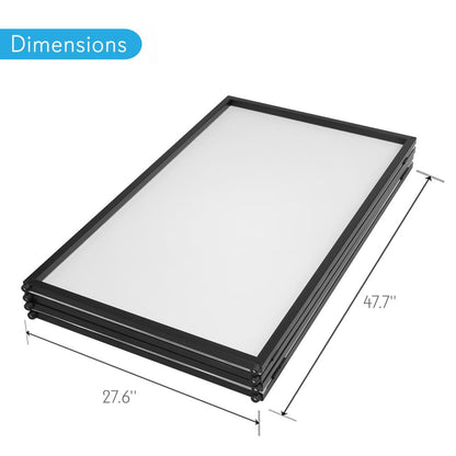 DJ Booth Cover Screen - Clean Look, Stretchable Lycra, White