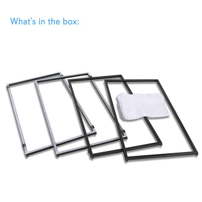 DJ Booth Cover Screen - Clean Look, Stretchable Lycra, White