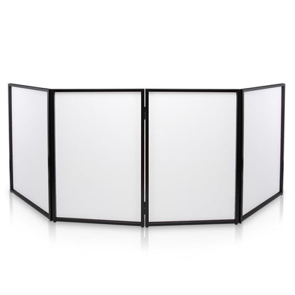 DJ Booth Cover Screen - Clean Look, Stretchable Lycra, White