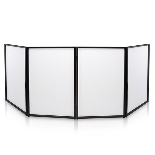 DJ Booth Cover Screen - Clean Look, Stretchable Lycra, White