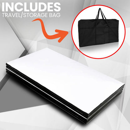 DJ Booth Cover Screen - Clean Setup, Stretchable Lycra, White