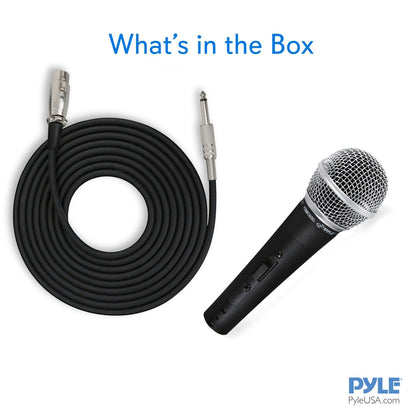 Dynamic Vocal Microphone - High Signal Output - Zinc Alloy - Includes 15ft Cable