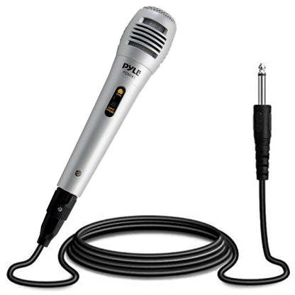 Microphone dynamique à haut rendement avec grille en acier et câble XLR de 2 mètres 