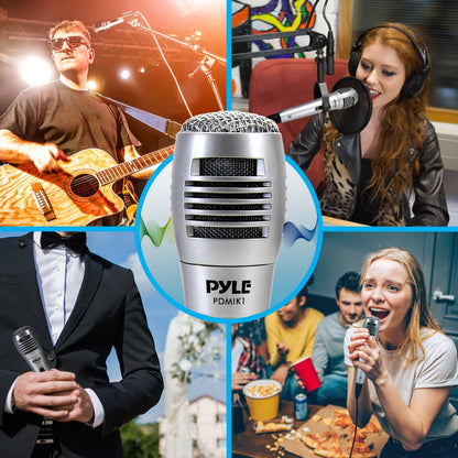 Microphone dynamique à haut rendement avec grille en acier et câble XLR de 2 mètres 