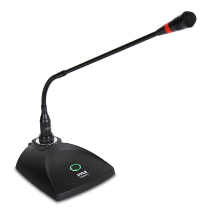 Desktop Gooseneck Mic System - Clear Voice, Pop Filter, Adjustable Position