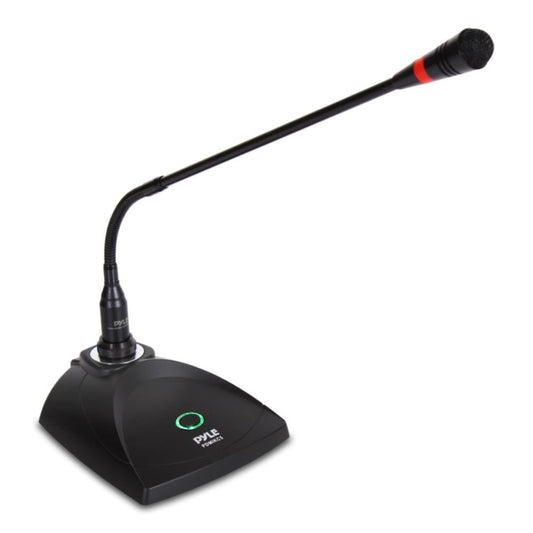 Desktop Gooseneck Mic System - Clear Voice, Pop Filter, Adjustable Position