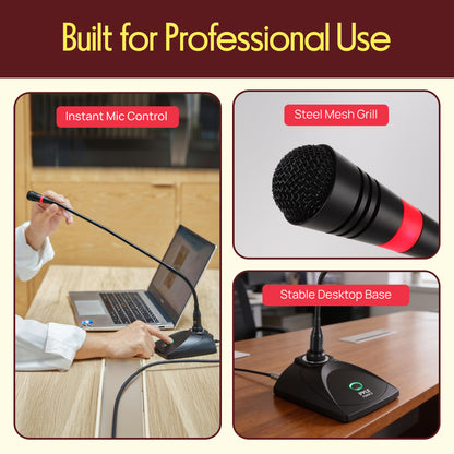 Microphone de conférence monté sur table 