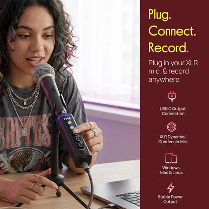 XLR to USB-C Audio Interface Adapter