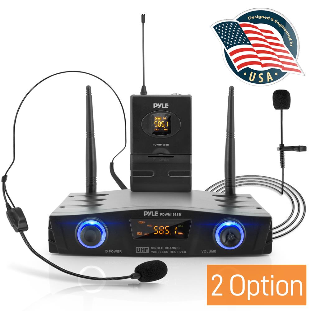 product image number 1 for Pyle Desktop Pro Wireless Microphone System