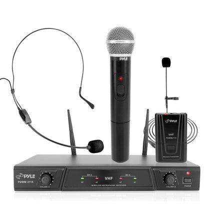 product image number 1 for Pyle Vhf 2-Ch. Wireless Microphone System Kit