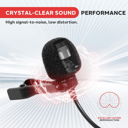 Dual Channel Wireless Mic System - Clear Sound, VHF, 2 Lavalier & Headset