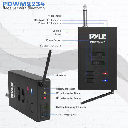 product image number 2 for Pyle Wireless Handheld Microphone System