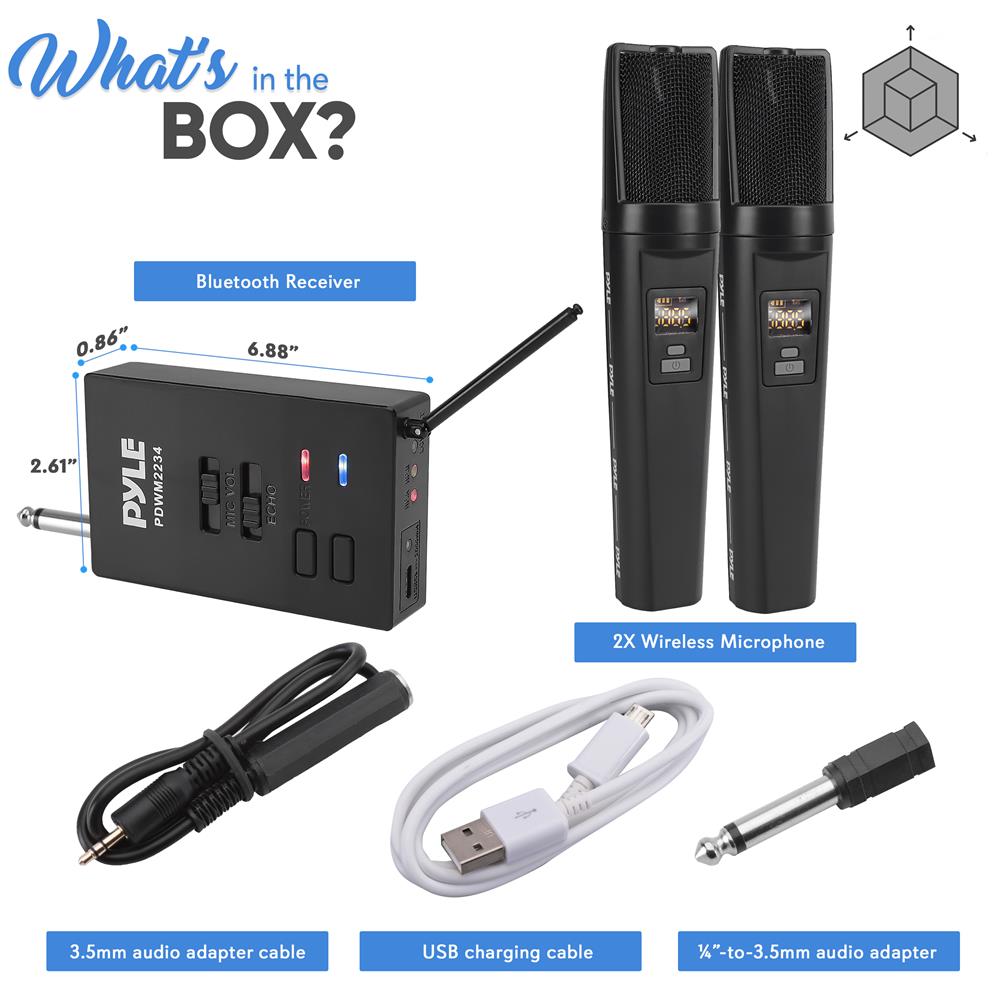 product image number 7 for Pyle Wireless Handheld Microphone System