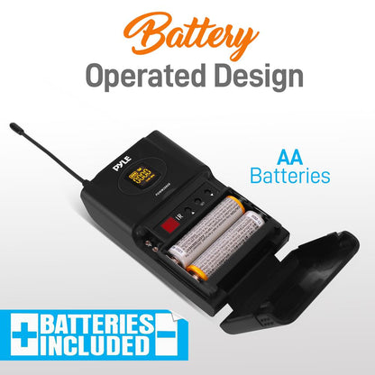 product image number 4 for Pyle 2-Ch. Desktop Wireless Microphone System