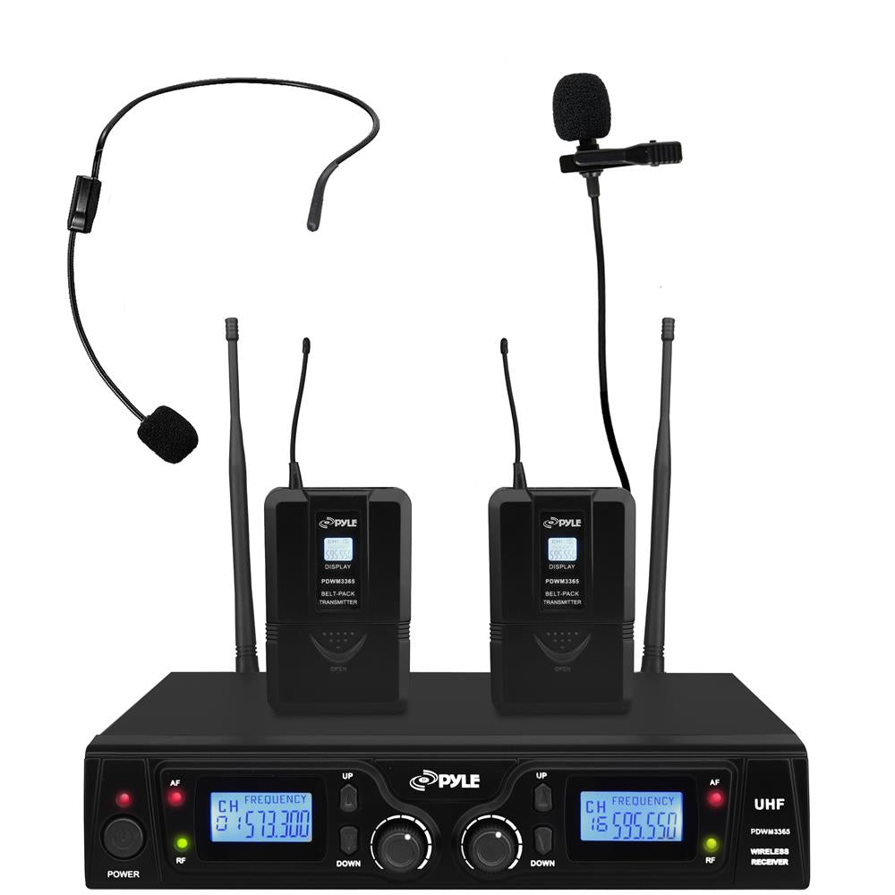 product image number 1 for Pyle Uhf Wireless Microphone System Kit