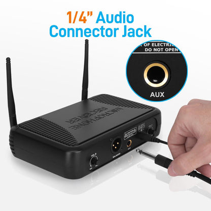 Uhf Wireless Microphone System Kit