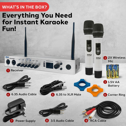 Portable Karaoke Microphone Mixer System