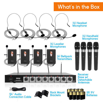 product image number 7 for Pyle 8-Ch. Wireless Microphone System