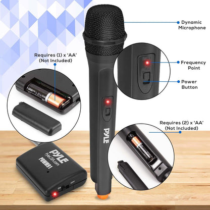 Système d'adaptateur de microphone sans fil VHF 