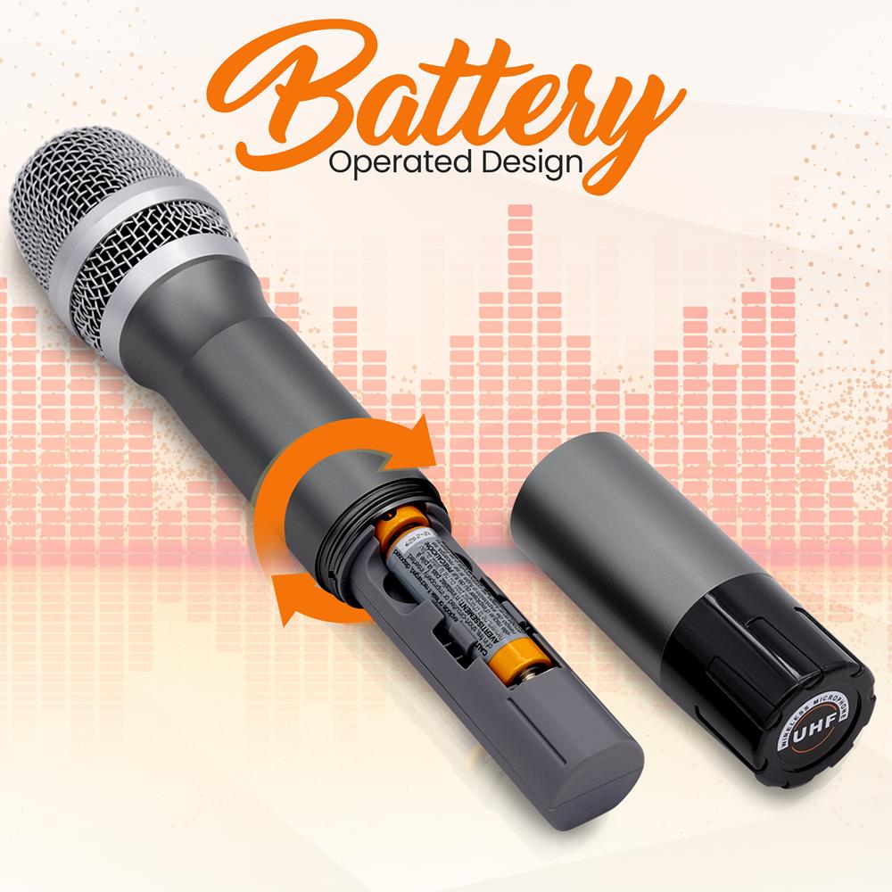 product image number 2 for Pyle Uhf Wireless Microphone System