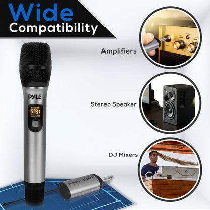 product image number 2 for Pyle Uhf Wireless Microphone Adapter System