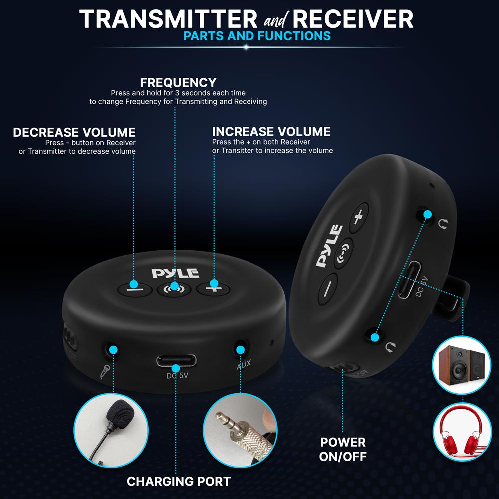product image number 2 for Pyle Wireless Transmitter And Receiver Set