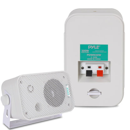 product image number 2 for Pyle 3.5'' Indoor/Outdoor Wall Mount Speakers