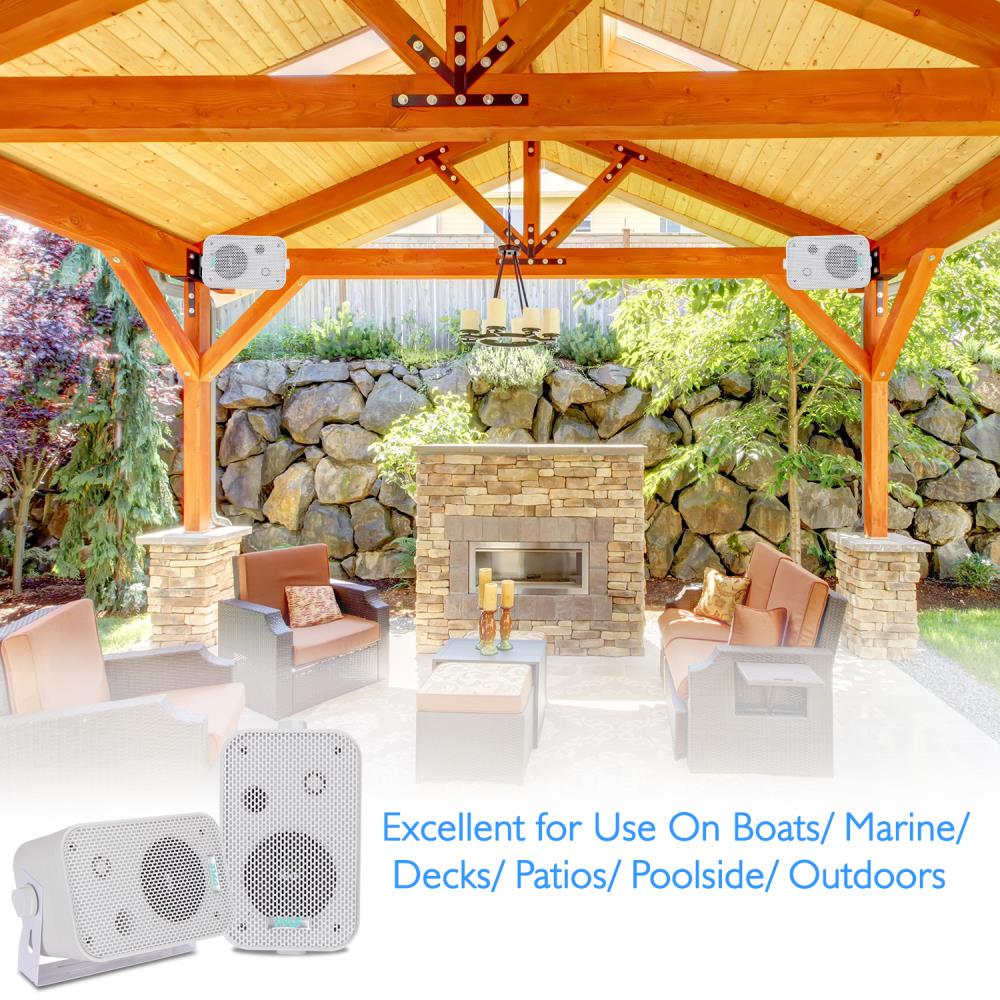 product image number 6 for Pyle 3.5'' Indoor/Outdoor Wall Mount Speakers