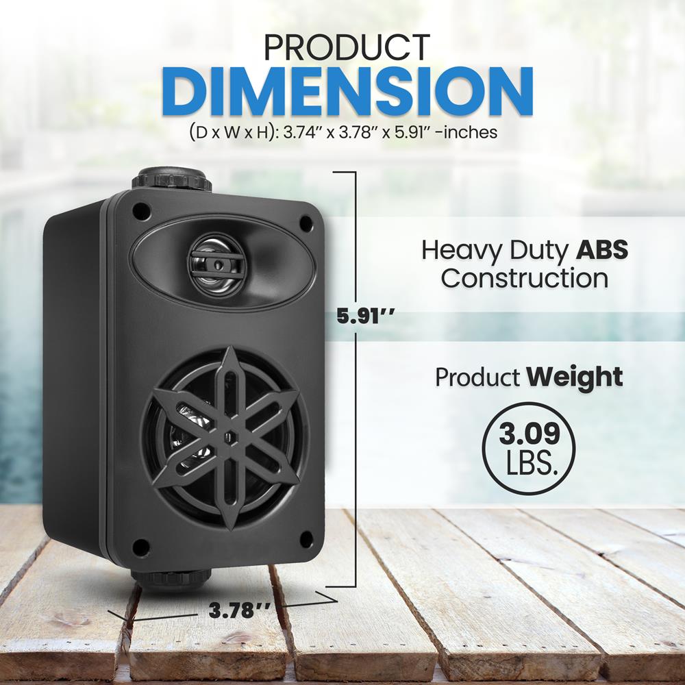 product image number 3 for Pyle 2-Way Indoor/Outdoor Speaker System