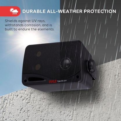 Outdoor Waterproof Bluetooth Speakers - 200W 3-Way System, Weatherproof