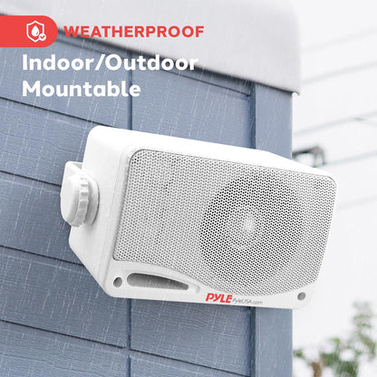 Outdoor Waterproof Bluetooth Speakers, 200W, 3-Way, White