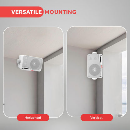 3.5'' Indoor/Outdoor Wall Mount Speakers