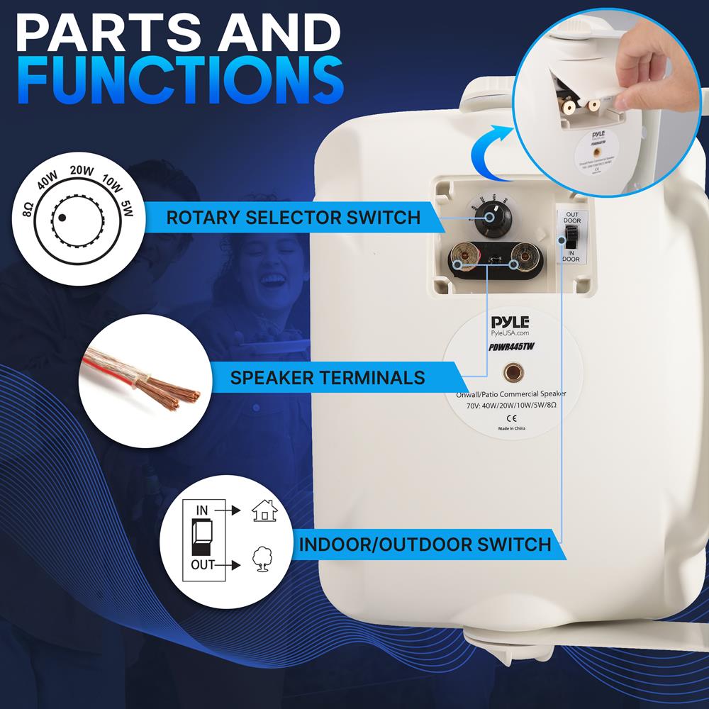 product image number 2 for Pyle On Wall/Patio Commercial Speaker