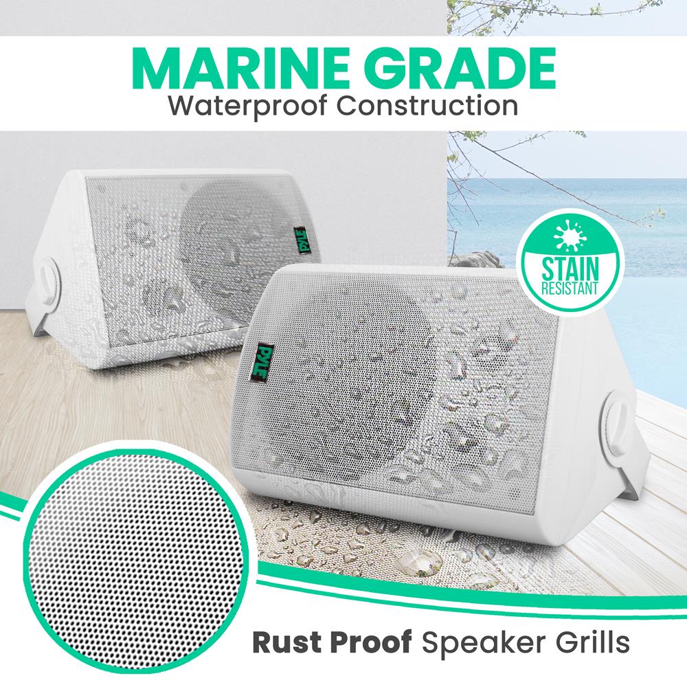 product image number 4 for Pyle 5.25" Indoor/Outdoor Wall Mount Speakers