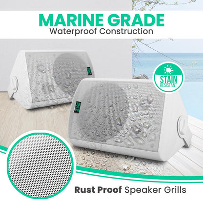 product image number 4 for Pyle 5.25" Indoor/Outdoor Wall Mount Speakers