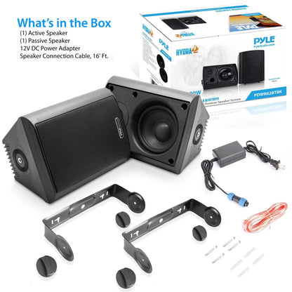 6.5" Waterproof Bluetooth Speakers - High Power Sound, Easy Install, White