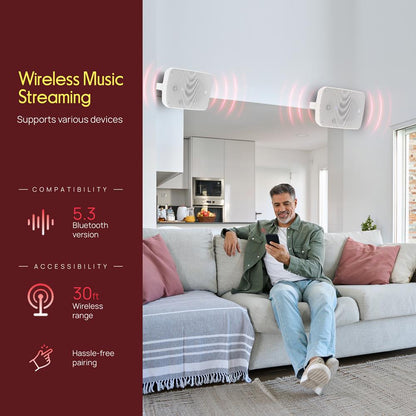 6.5'' Indoor/Outdoor Wall Mount Speakers