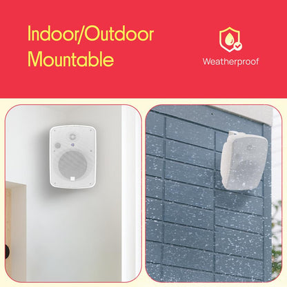 6.5'' Indoor/Outdoor Wall Mount Speakers