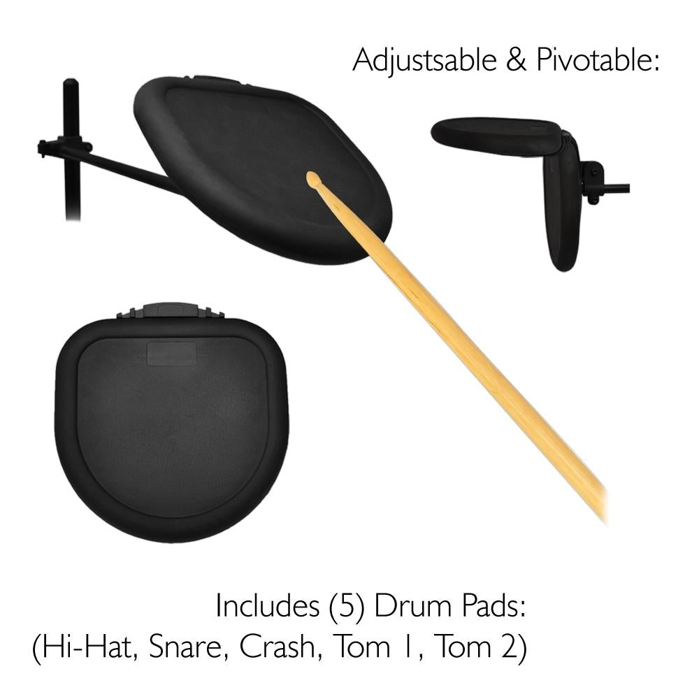 product image number 5 for Pyle Electric Thunder Drum Kit With Mp3 Recor