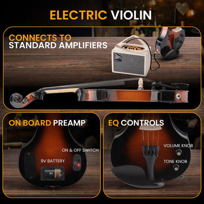 Violon en contreplaqué électrique 