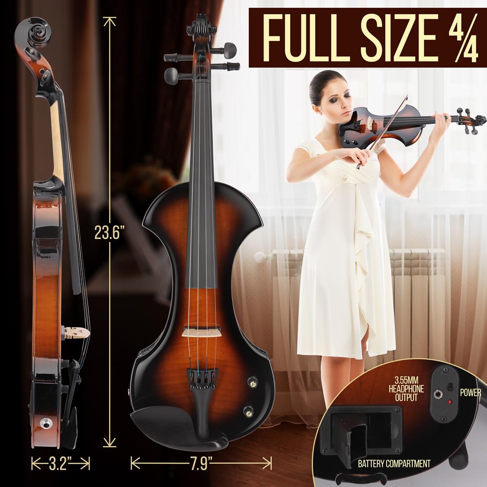 product image number 5 for Pyle Electric Plywood Violin