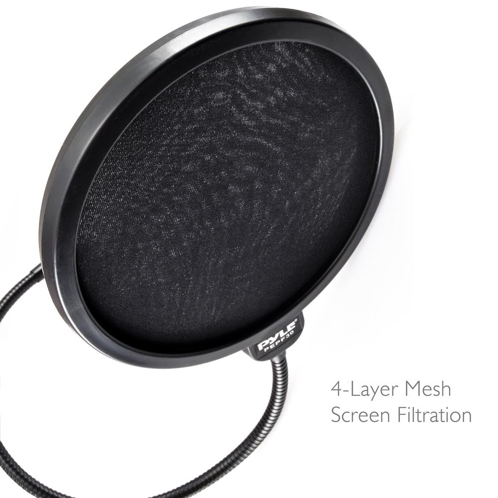 product image number 2 for Pyle Studio Microphone Pop Filter