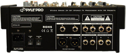 product image number 2 for Pyle 12-Ch. Stereo Mixer With Fx Processor
