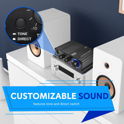 Mini Audio Amplifier 60W HiFi Stereo Class-T Circuit 2-8Œ© Speakers