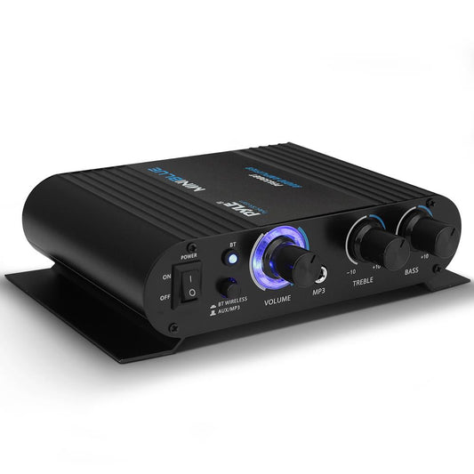 Compact Mini Bluetooth Audio Amplifier with Mic Input