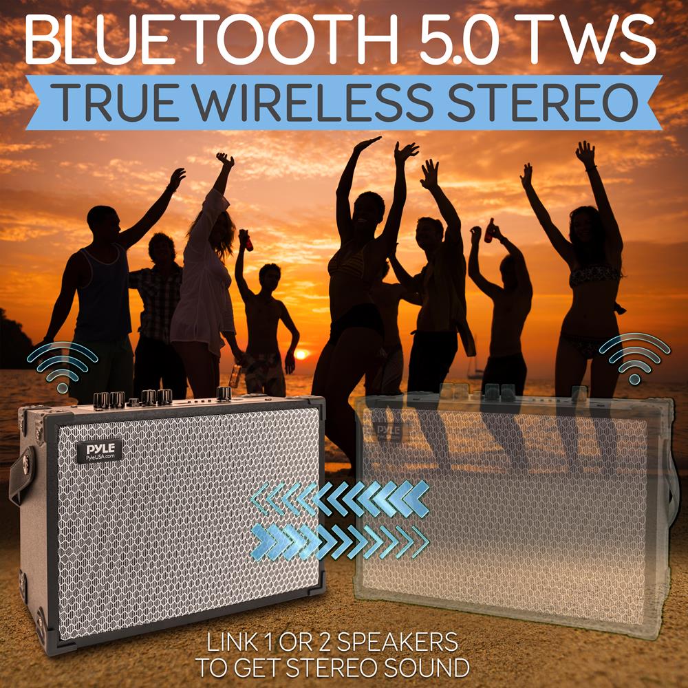 product image number 5 for Pyle 5.25” Portable Wireless Bt Streaming Spe