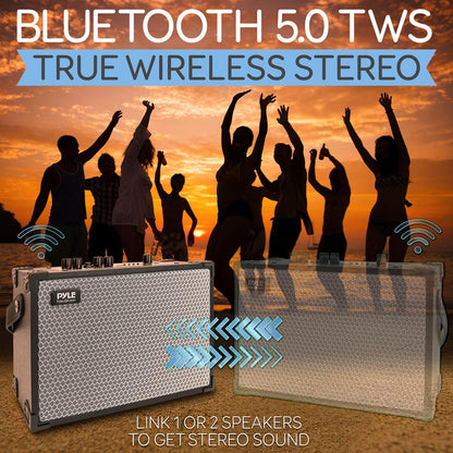 product image number 5 for Pyle 5.25” Portable Wireless Bt Streaming Spe