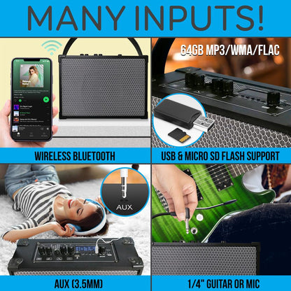 product image number 7 for Pyle 5.25” Portable Wireless Bt Streaming Spe