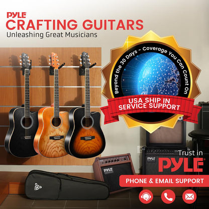 41" Acoustic Guitar Kit, Crisp Sound, Ashtree Top, Sunburst Matte